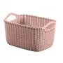 CURVER Knit XS ristkülikukujuline hoiukorv 3L 25x18x14 cm roosa