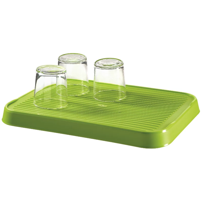 CURVER kahepoolsne nõudekuivatusmatt Kitchen Essentials roheline