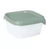 CURVER Fresh&Go ruudukujuline toidukarpide komplekt 3 x 0,8 L roheline