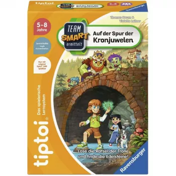 Ravensburger tiptoi „Team SMART uurib: Kroonijuveelide jälgedel“ – interaktiivne detektiivilauamäng 6–10-aastastele, 1–4 mängijale, saksa keeles, vajalik tiptoi pliiats