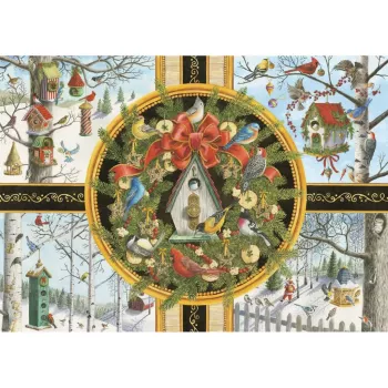 Ravensburgeri suurte tükkidega pusle Singvögel im Winter (500 tükki)
