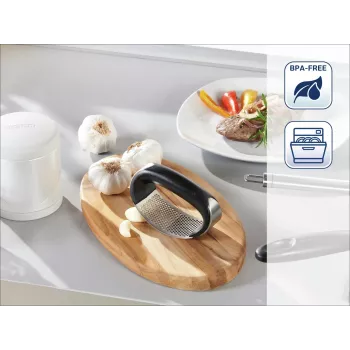 LEIFHEIT Knob Press Knobs King kartulipress ja toidupress, roostevabast terasest korv, valge