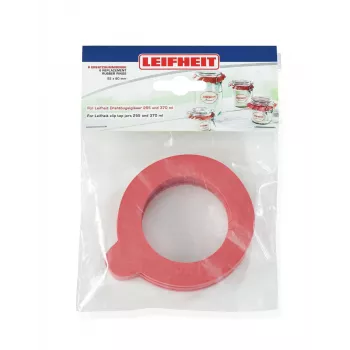 LEIFHEIT Asenduskummirõngad 6 tk. 52x80 mm tihendatud purkidele 255/370 ml