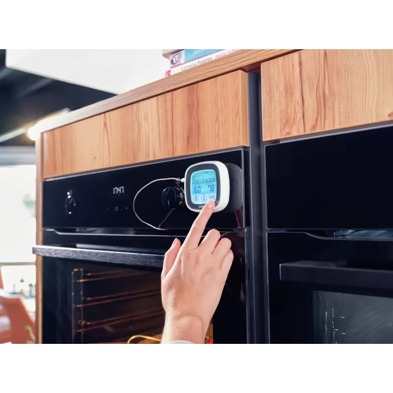 LEIFHEIT digitaalne termomeeter praadimiseks ja grillimiseks roostevabast terasest anduriga, taimeriga ja eelseadistatud lihatoitudega