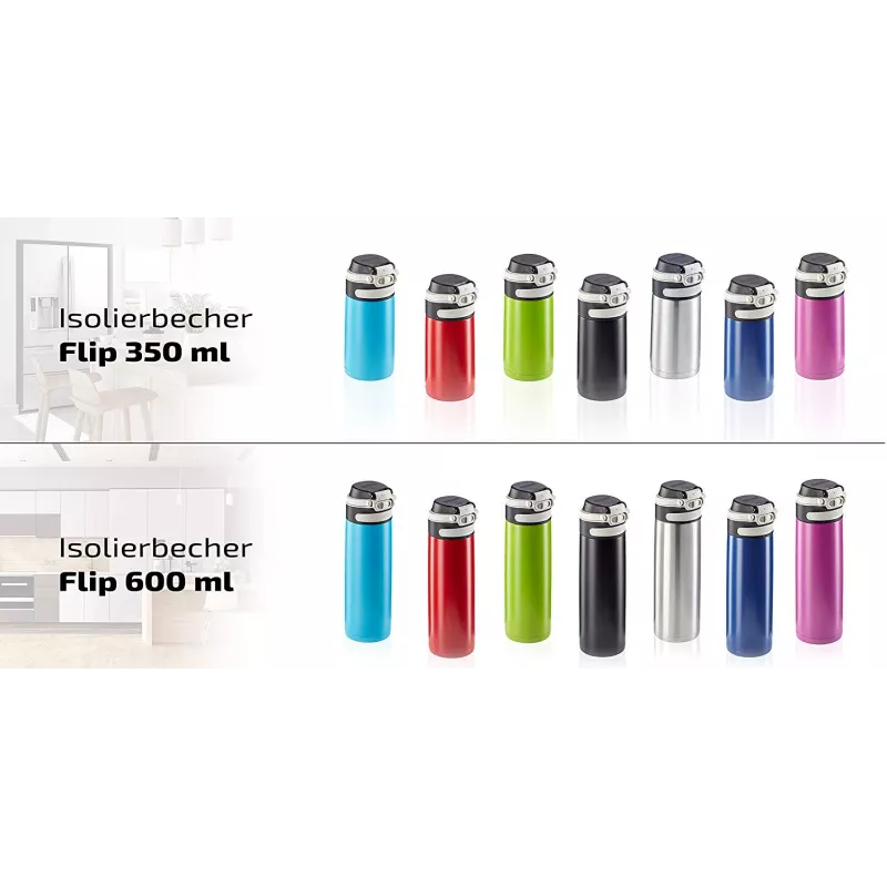 LEIFHEIT Thermo Mug Flip 350 ml hõbedane