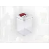 LEIFHEIT Fresh&Easy toiduhoidja 800ml, õhukindel, virnastatav, BPA-vaba, läbipaistev valge/rohelise kaanega