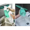LEIFHEIT aknapesu tolmuimeja Dry&Clean koos 43 cm Click System käepidemega, elektriline aknapesu tolmuimeja, valge/türkiissinine