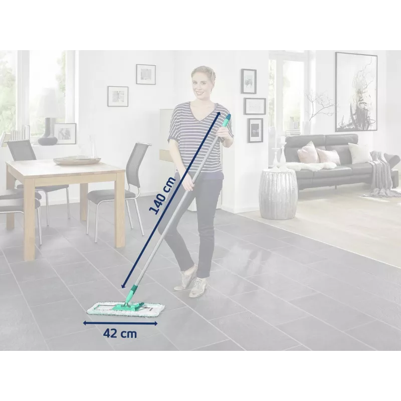 LEIFHEIT Profi XL Micro Duo põrandapühkija terasvarrega, 42 cm