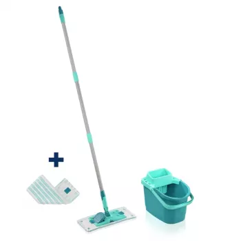 Leifheit Clean Twist M Ergo põrandapuhastuskomplekt Micro Duo mopipeaga, 33 cm, roheline/valge