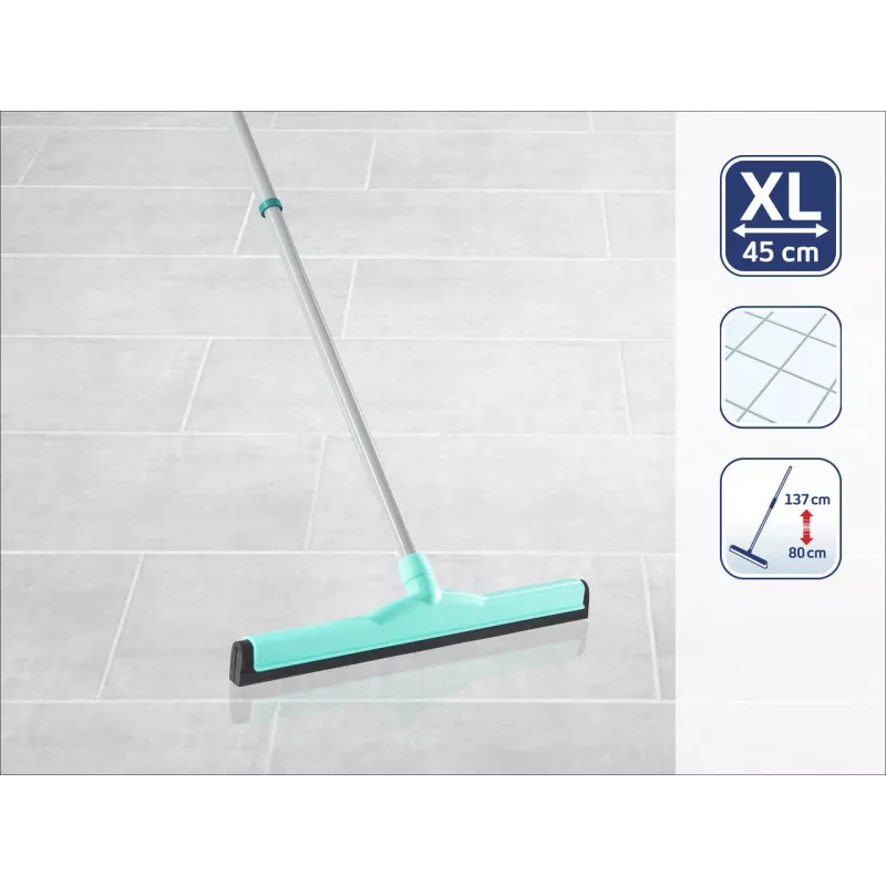LEIFHEIT Classic Aqua Collect põrandakaabits teleskoopvarrega, 45 cm, roheline/valge