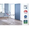 LEIFHEIT Pegasus 160 Solid Slim pesukuivatusrest 16m kokkupandav pesukuivatusrest, pulbervärvitud teras, sise-/väliskasutuseks, must