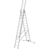 Hailo Master S120 Pro Alumiiniumist Turvatool, 3 astet, 150 kg kandevõime, Kokkupandav, Mitmeotstarbelise Alusega