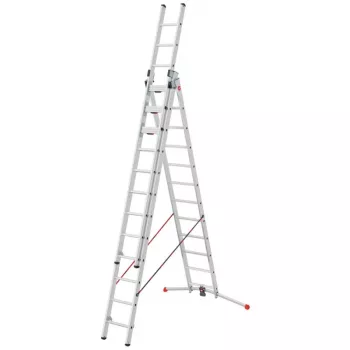 Hailo Master S120 Pro Alumiiniumist Turvatool, 3 astet, 150 kg kandevõime, Kokkupandav, Mitmeotstarbelise Alusega