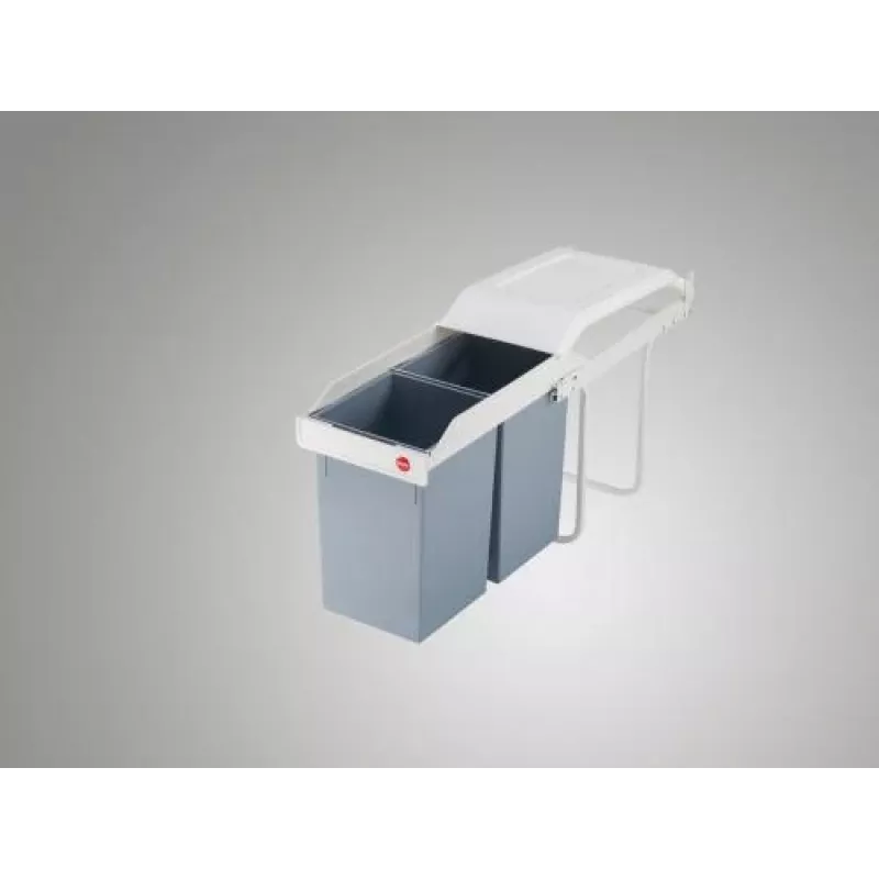 HAILO Multi-Box Duo L süvistatav prügikast, 2x14L, valge