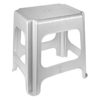 KEEEPER Maxi Max astmelaud, hele hõbedane, 41 x 33,5 x 42,5 cm, koormus 150 kg, libisemiskindel, virnastatav