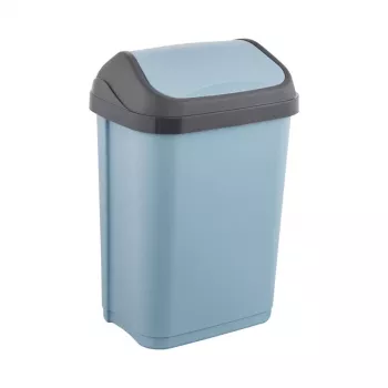 KEEEPER Prügikast pöörleva kaanega 25L Swantje 33.5x25.5x53.5cm Sinine