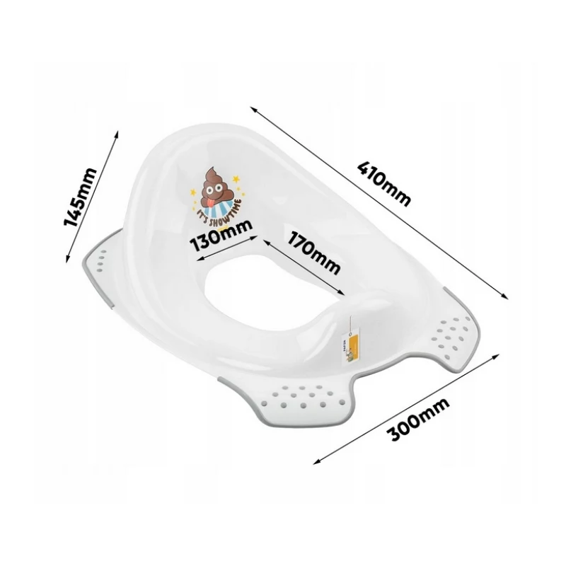 keeeper potitooli istmeotsik libisemiskindla funktsiooniga Ewa Emoji Showtime, valge, 30x40x15 cm