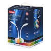 Activejet AJE-RAINBOW 2 LED laualamp RGB-alusega, painduv vars, reguleeritav, puutejuhtimine, 7W põhivalgusti, 350lm, 2800K-6500K, must