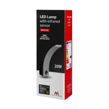 MACLEAN MCE512B LED-lamp liikumisanduriga, 20W, 2000 lm, IP65