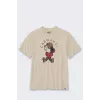 Carhartt Light Jac Graphic T-särk Oat Milk Relaxed Fit Puuvillane Lühikeste Varrukatega Ümarguse Kaelusega