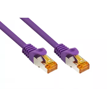 Kabelmeister Cat.7 S/FTP patchkaabel, RJ45, TPE-kate, halogeenivaba, violetne, 1m