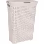 CURVER Style 40L pesukorv rotanefektiga, kreemjas, 44,8 x 26,5 x 61,5 cm