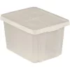 CURVER Essentials 26L läbipaistev hoiukarp kaanega, virnastatav ja pesastatav, 44x34x27 cm
