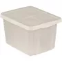 CURVER Essentials 26L läbipaistev hoiukarp kaanega, virnastatav ja pesastatav, 44x34x27 cm