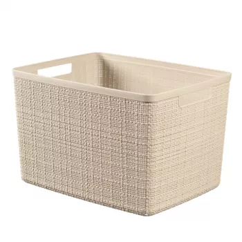 CURVER Jute-korv L 20L 36x28x23cm Kreemjas