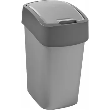 CURVER Flip Bin 9L prügikast hõbedane/hall
