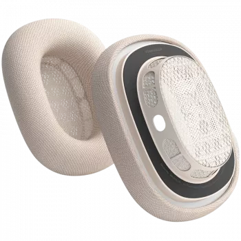 VONMÄHLEN õhupadjad AirPods Maxile, šampanja - Premium proteiinnahast ja mäluvahust vahetatavad kõrvapadjad