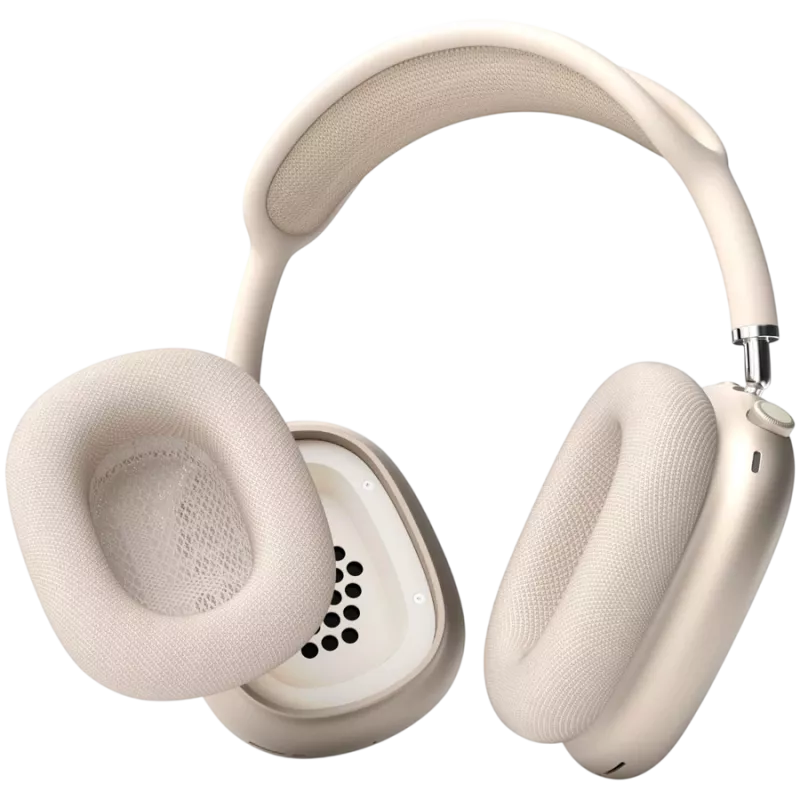VONMÄHLEN õhupadjad AirPods Maxile, šampanja - Premium proteiinnahast ja mäluvahust vahetatavad kõrvapadjad