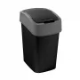 CURVER Flip Bin 9L prügikast must/hõbedane