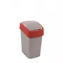 CURVER Flip Bin 25L prügikast hõbedane/punane