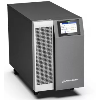 PowerWalker VFI 30K TAP PF1 3/3 BE Online topeltkonversiooniga UPS, 30kVA/30kW, 3-faasiline sisend/väljund, torn, välised akud