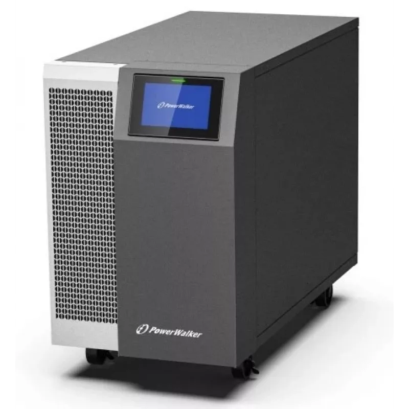 PowerWalker VFI 30K TAP PF1 3/3 BE Online topeltkonversiooniga UPS, 30kVA/30kW, 3-faasiline sisend/väljund, torn, välised akud