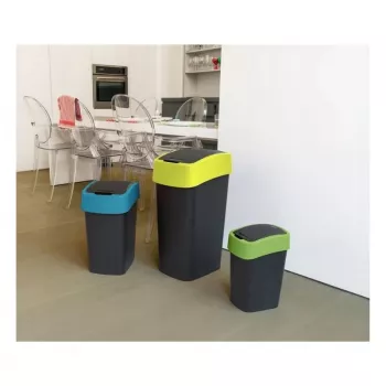 Curver Flip Bin 25L prügikast must/roheline