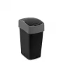 CURVER Flip Bin 25L prügikast must/hõbedane