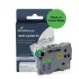 MediaRange Brother TZ-741/TZe-741 ühilduv laminaatkleeps 18mm 8m must rohelisel