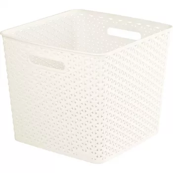 CURVER My Style ruudukujuline hoiukorv 25L kreemjas