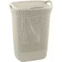 Curver Knit 57L pesukorv kaanega, valge