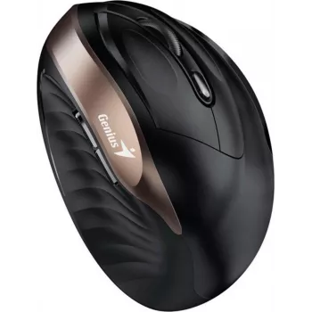 UNITEK Genius Ergo 8250S juhtmevaba ergonoomiline hiir must-kuldne 1600DPI