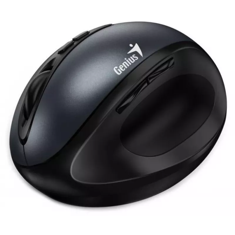 UNITEK Genius Ergo 8300S juhtmevaba ergonoomiline hiir, 1600 DPI, must/hall
