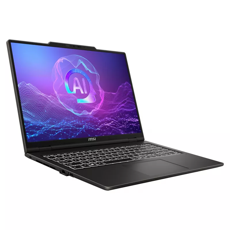 MSI VenturePro 16 A2RWFG-001FR sülearvuti, 16-tolline 2K OLED 120Hz, Intel Core 7 240H, 16GB DDR5, 512GB SSD, GeForce RTX 5060 8GB, Windows 11 Home, prantsuse AZERTY klaviatuur