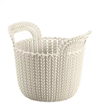 CURVER Korv Knit XS Ümmargune 3L Valge 23x19x19cm