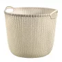 Curver Knit L ümmargune pesukorv 30L valge 40x39x33cm