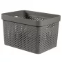 CURVER Infinity taaskasutatud kast 17L 36x27x22cm tumehall