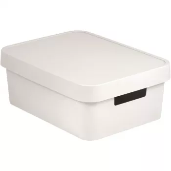 Curver Infinity Recycled 11L hoiukarp kaanega, valge