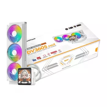 DarkFlash DV360S MAX White 360mm ARGB AIO vedelikjahuti protsessorile