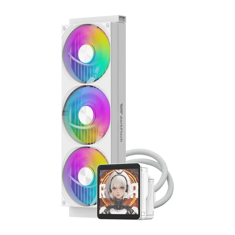 DarkFlash DV360S MAX White 360mm ARGB AIO vedelikjahuti protsessorile